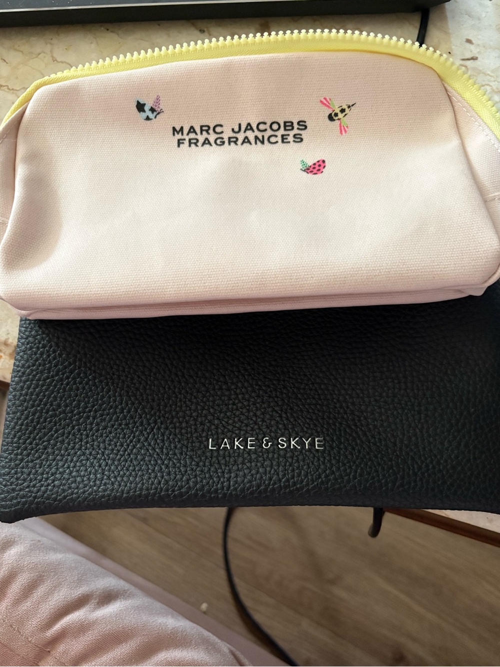 Marc Jacobs and lake and skye pouches